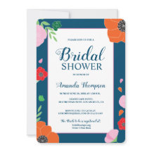 Chá de panela Floral Moderno Editável