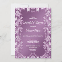 Chá de panela Floral Moderno Lilac