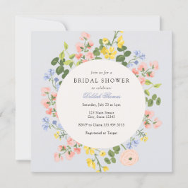 Convite Chá de panela Floral Pastel Elegante