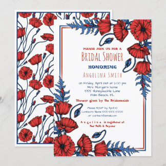Convite Chá de panela Floral Personalizado