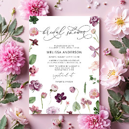 Convite Chá de panela Floral Puro