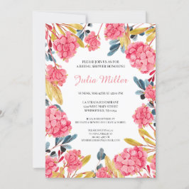 Convite Chá de panela Floral Rosa