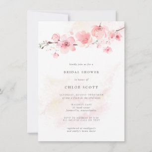 Convite Chá de panela Floral Rosa Bloco