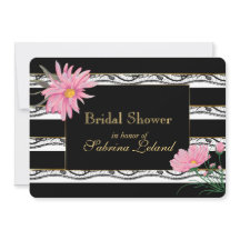 Chá de panela Floral Rosa-Preto e Rosa-rendas