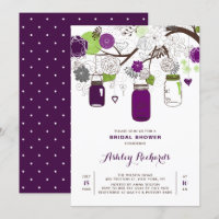 Chá de panela Floral Roxo Mason Jars