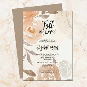 Convite Chá de panela Floral Russo Fall