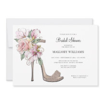 Chá de panela Floral Wedding Heels