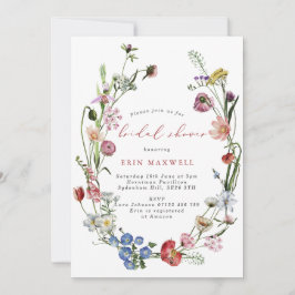 Convite Chá de panela Floral Wreath Holandês