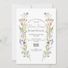 Convite Chá de panela Flores Floral Ditsy