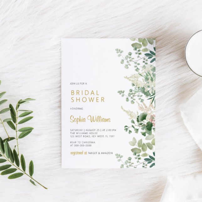 Convite Chá de panela Floresta Verde (Criador carregado)