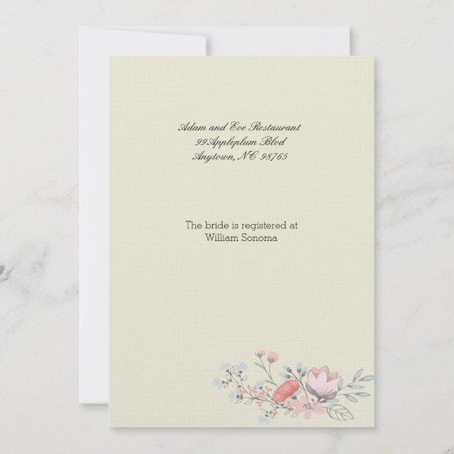 Convite Chá de panela Frame do rico 5x7 (Verso)