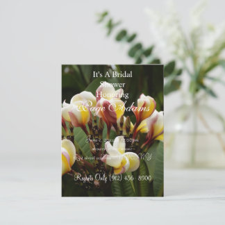 Convite Chá de panela Frangipani