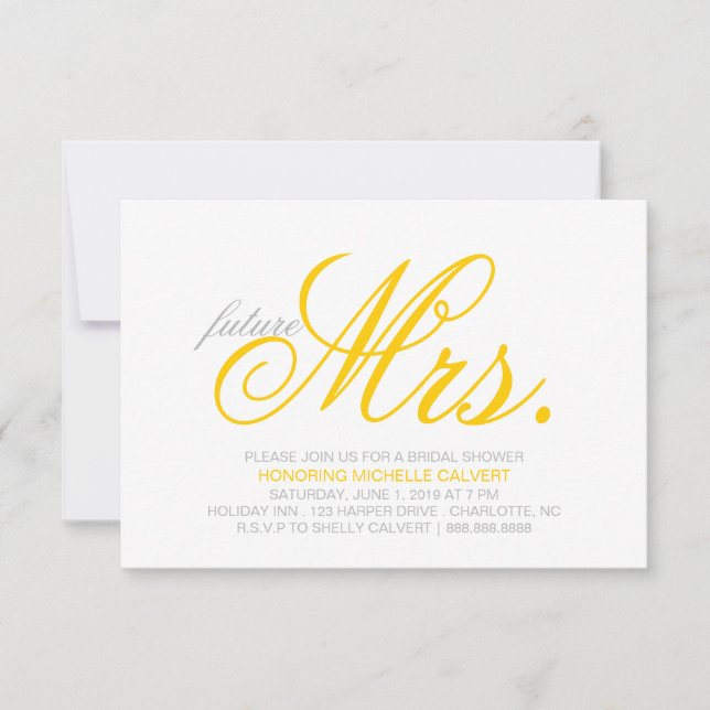 Convite Chá de panela| futura Sra. (Frente)