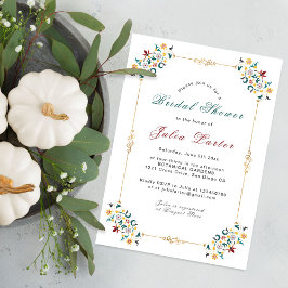 Convite Chá de panela Geométrico de Motif Clássico da Vint