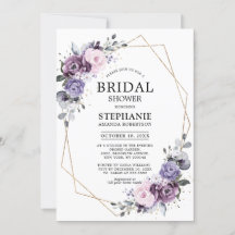 Chá de panela Geométrico de Roxo Dusty Invita