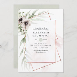 Convite Chá de panela Geométrico Eucalyptus