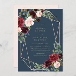 Convite Chá de panela Geométrico Fall Elegance