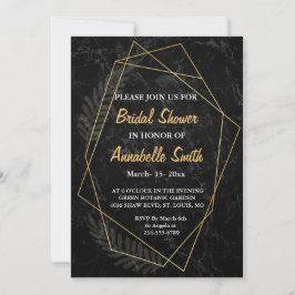 Convite Chá de panela Geométrico Faux Marble