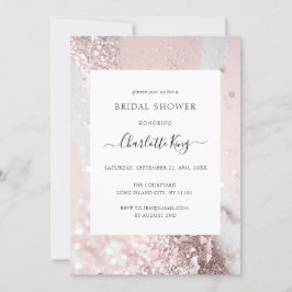 Convite Chá de panela Glitter Elegante