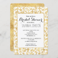 chá de panela Glitz Abstrato Dourada Piggles 