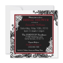 Chá de panela Gótico branco preto