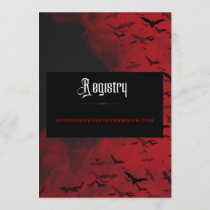 Convite Chá de panela Gótico de Bat Vampiro