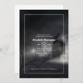 Convite Chá de panela Gótico Halloween