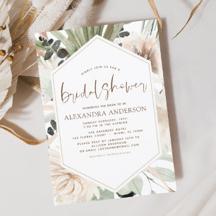 Convite Chá de panela Grass Boho Eucalyptus Invita