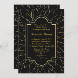 Convite Chá de panela Honoring, estilo Monet's Dahlia, pre