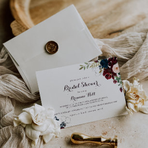 Convite Chá de panela Horizontal Ilustrado com Aquarela