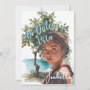 Convite Chá de panela italiano La Dolce Vita