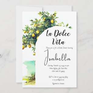 Convite Chá de panela italiano La Dolce Vita