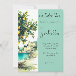 Convite Chá de panela italiano La Dolce Vita