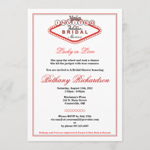 Convite Chá de panela Las Vegas