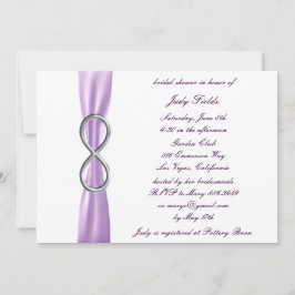 Convite Chá de panela lavanda Infinity Wedding