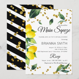 Convite Chá de panela Lemon Elegant