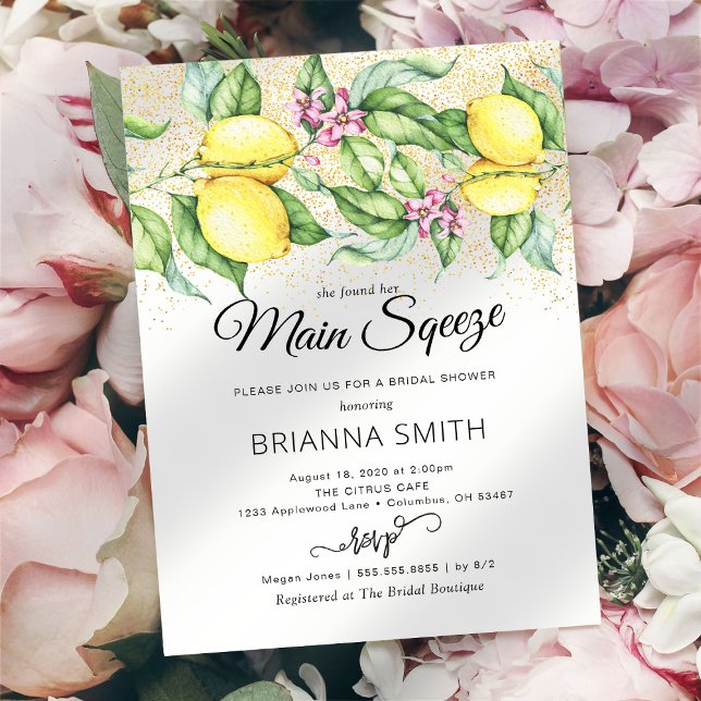 Convite Chá de panela Leve de Limão (Criador carregado)