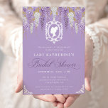 Convite Chá de panela Lilac Vintage<br><div class="desc">"Entre num mundo de beleza eterno e sofisticação refinada com nossos Convites de chá de panela Lilac Vintage. Estes convites são feitos para cativar o coração das noivas-a-ser que adoram o encanto romântico e a elegância da era Regência, perfeito para uma festa de chá de noiva à tarde que sonhos...</div>