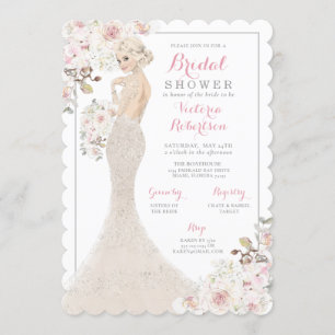 Convite Chá de panela Loura Glam Bride