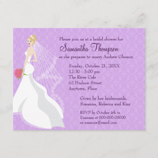 Convite Chá de panela louro Flirty do Lilac