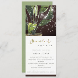 CONVITE CHÁ DE PANELA LUMINOSO MASON JAR STARRY PALM TROPI