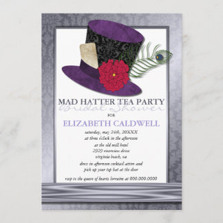 Convite Chá de panela Mad Hatter