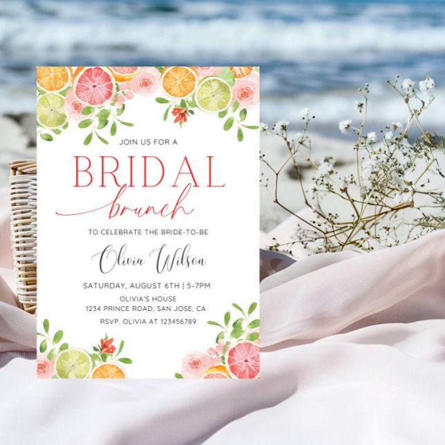 Convite chá de panela "Main Squeeze" - Citrus Lemon Party (Criador carregado)