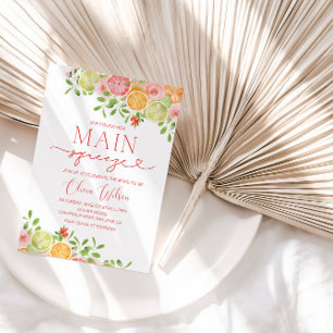 Convite chá de panela "Main Squeeze" - Partido de Verão do