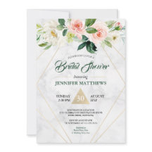 Chá de panela Marble Floral Boho