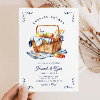 Chá de panela Marinho de cesto de picnic Casais az