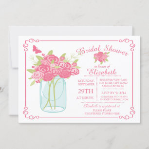 Convite Chá de panela Mason Jar Chalkboard