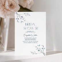 Chá de panela minimalista azul-inverno