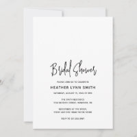 Chá de panela Mínimo Preto e Branco Moderno