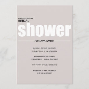 Convite Chá de panela Mínimo Rosa Simples